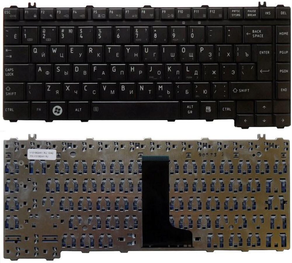 Клавиатура для ноутбука Toshiba Satellite A300, M300, L300, M500, M505 черная, большой Enter