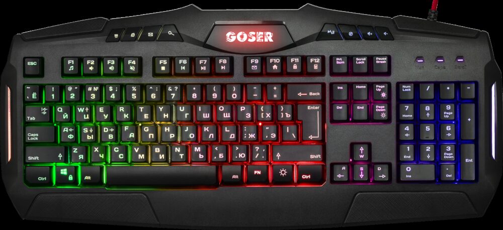 Клавиатура Defender GK-772L Goser RU,RGB подсветка,19 Anti-Ghost