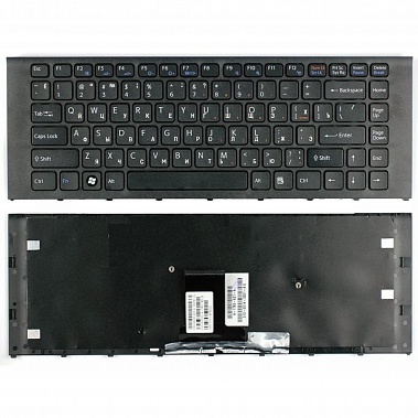 Клавиатура для ноутбука Sony Vaio VPC-EA черная, с рамкой