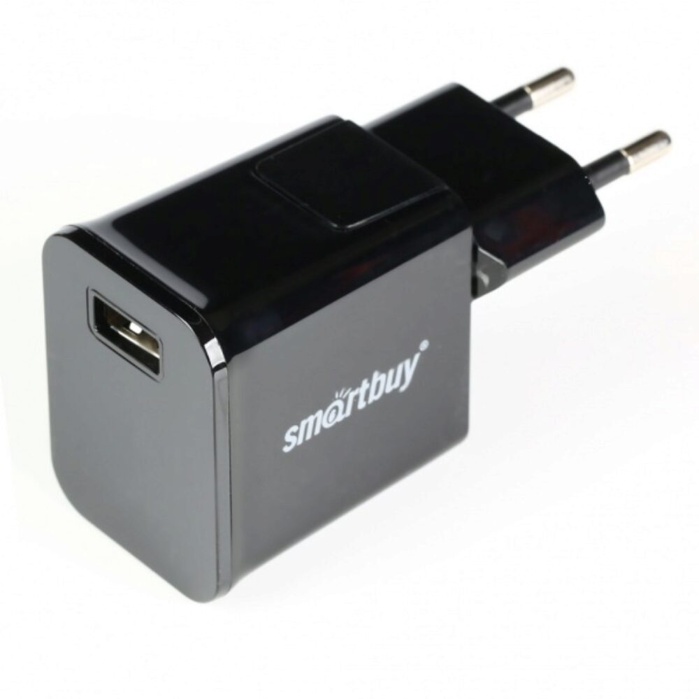 Адаптер питания SmartBuy® Super Charge Classic 5В/2.1A, 1 USB, черное (SBP-9042)