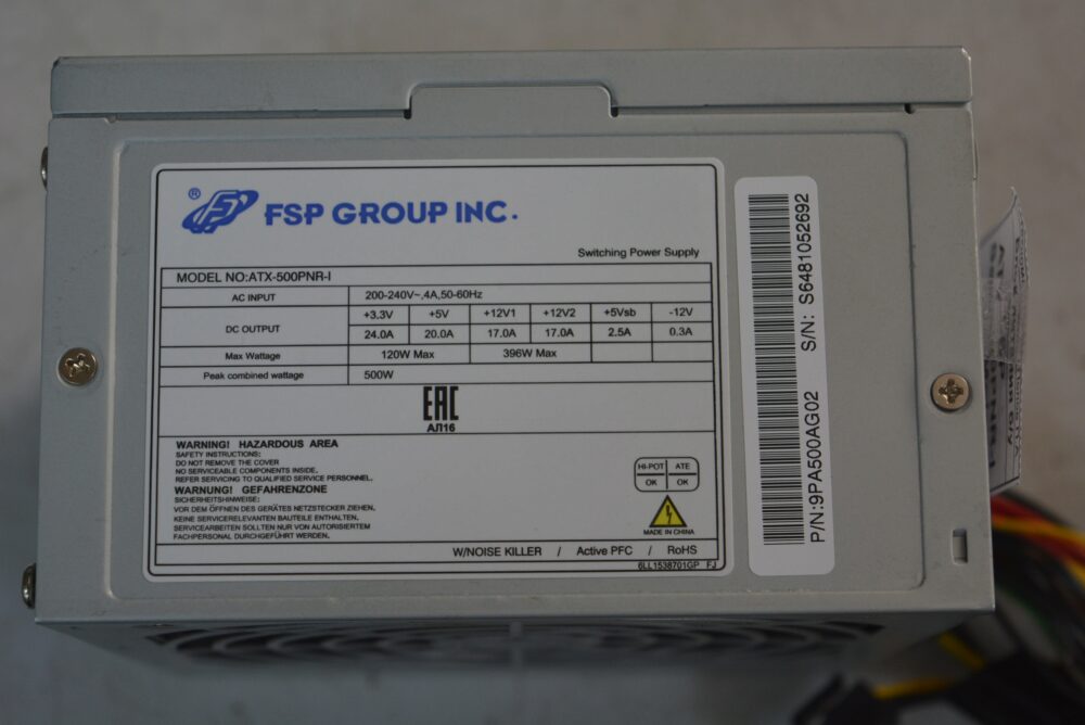 Блок питания FSP Group ATX-500PNR-I 500W