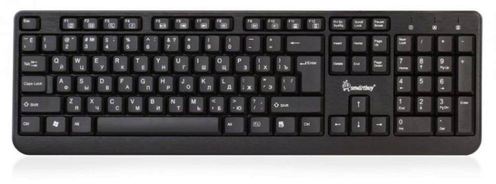 Клавиатура Smartbuy 208 USB черная (SBK-208U-K)