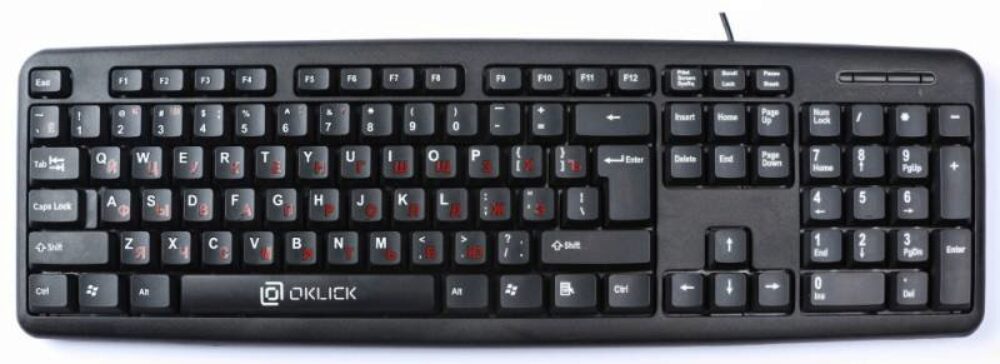 Клавиатура Oklick 90m Black USB