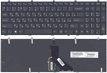 Клавиатура для ноутбука DNS 0164801, 0164802, Clevo W350, W370, MP-12A36SU-430 черная , с рамкой, с 