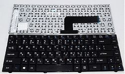 Клавиатура для ноутбука DNS 0150931, Pegatron B14Y, Clevo W740, W840 Series черная, без рамки, плоск