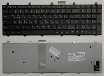Клавиатура для ноутбука DNS Clevo X511, P150, X611, X711, X811, HASE, K680S черная, с подсветкой