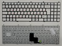 Клавиатура для ноутбука DNS 0123975, C4500, Clevo W765, MP-08J46SU-430 белая, без рамки