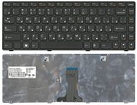 Клавиатура для ноутбука Lenovo IdeaPad Z380, Z480, Z485, G480 черная, рамка черная