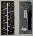 Клавиатура для ноутбука MSI U160, U135 черная, рамка бронзовая