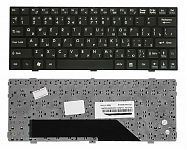 Клавиатура для ноутбука MSI U160, U135 черная, рамка черная