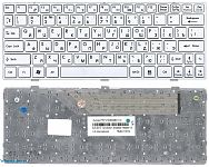 Клавиатура для ноутбука MSI U160, U135 белая, рамка белая