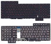 Клавиатура для ноутбука Asus GX700, GX700VO черная, красные кнопки, с подсветкой
