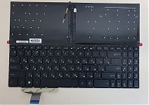 Клавиатура для ноутбука Asus M580, N580, X580VD, N580V, X580 черная, без рамки, с подсветкой