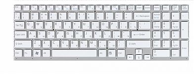 Клавиатура для ноутбука Sony Vaio VPC-EJ, VPCEJ белая, без рамки