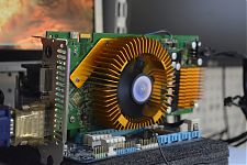 Видеокарта GeForce Palit 9600GSO 768мб DDR3 192 bit