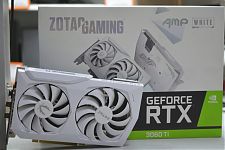 Видеокарта GeForce ZOTAC RTX3060Ti 8Gb GDDR6 192bit GAMING AMP White Edition LHR