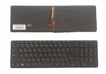 Клавиатура для ноутбука HP Pavilion 15-P, 17-F черная, без рамки, с подсветкой