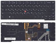 Клавиатура для ноутбука Lenovo ThinkPad X1 Carbon Gen 2 2014 черная, с подсветкой