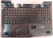 Клавиатура для ноутбука Lenovo Legion Y520-15IKBN черная, верхняя панель в сборе