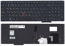 Клавиатура для ноутбука Lenovo ThinkPad S5, Yoga 15 черная, с подсветкой