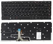 Клавиатура для ноутбука Lenovo IdeaPad Yoga 2 Pro 13 черная, с подсветкой