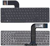 Клавиатура для ноутбука HP Pavilion 15-P, 17-F черная, без рамки