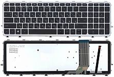 Клавиатура для ноутбука HP ENVY 15-j000, 17-j000 черная, с рамкой, с подсветкой