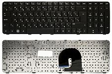 Клавиатура для ноутбука HP Pavilion DV7-4000 черная, с рамкой