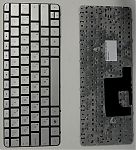 Клавиатура для ноутбука HP mini 210-2000 серебряная, без рамки