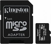 Память MicroSDHC 016Gb Kingston Class10 UHS-I U1 с адаптером SD