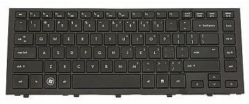 Клавиатура для ноутбука HP Probook 4310S, 4311S черная, с рамкой