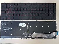 Клавиатура для ноутбука Dell Inspiron 14 Gaming 7566, 7567 черная, красные кнопки, с подсветкой