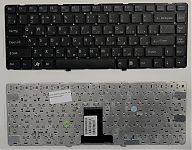 Клавиатура для ноутбука Sony Vaio VPC-EA черная, без рамки
