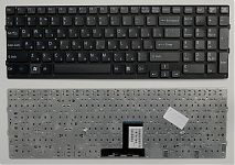 Клавиатура для ноутбука Sony Vaio VPC-EC черная, без рамки