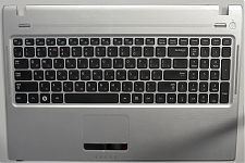 Клавиатура для ноутбука Samsung Q530 черная, верхняя панель в сборе