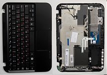 Клавиатура для ноутбука Samsung N315 черная, верхняя панель в сборе