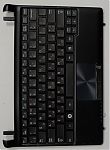 Клавиатура для ноутбука Samsung N250 черная, верхняя панель в сборе