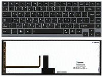 Клавиатура для ноутбука Toshiba Satellite U800, U900, Z830, Z930 черная, с подсветкой