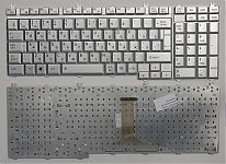 Клавиатура для ноутбука Toshiba Satellite A500, L500 серебряная