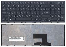 Клавиатура для ноутбука Sony Vaio VPC-EE черная, с рамкой