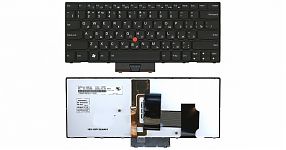 Клавиатура для ноутбука Lenovo ThinkPad X1 черная, с подсветкой, с джойстиком