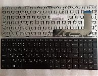 Клавиатура для ноутбука Lenovo IdeaPad 110-15ISK, 110-17ACL, 110-17IKB, 110-17ISK черная, с рамкой