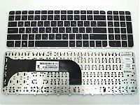 Клавиатура для ноутбука HP Pavilion M6-1000, M6-1100, M6-1200 черная, рамка серебряная