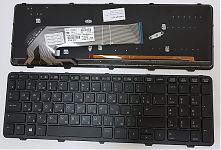 Клавиатура для ноутбука HP Probook 450 G0, 450 G1, 450 G1, 455 G1, 470 G1 черная, с рамкой, с подсве