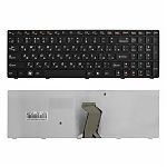 Клавиатура для ноутбука Lenovo IdeaPad Y570 черная, рамка черная
