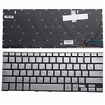 Клавиатура для ноутбука Samsung NP730U3E, NP740U3E, 740U3E-X02, 740U3E-S01 серебряная, без рамки
