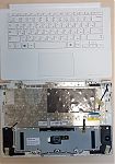 Клавиатура для ноутбука Samsung NP905S3G, NP905S3G-K04CN, 905S3G, 905S3G-K04 белая, верхняя панель в