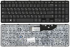 Клавиатура для ноутбука Samsung NP300E7C, NP350E7C, NP355E7C, черная, с рамкой