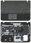 Клавиатура для ноутбука Samsung SF510 черная, верхняя панель в сборе