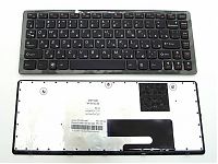 Клавиатура для ноутбука Lenovo IdeaPad U260 черная, рамка черная
